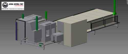 Thiết kế dây chuyền sơn tự động - hùng vương cnc